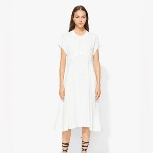 💙 Proenza Schouler Short Sleeve Novel Tie Dress